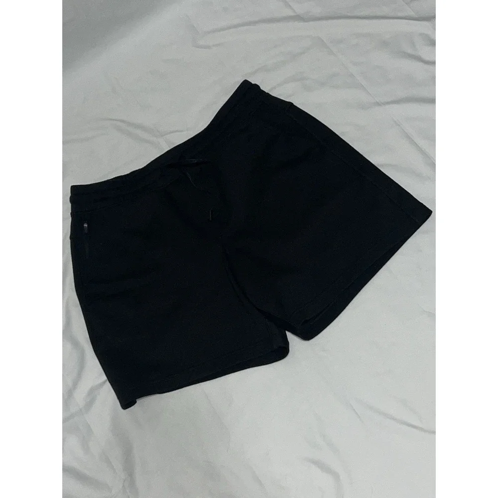90 Degree By Reflex Black Comfy Soft Sweat Gym Shorts Men's Size L Read